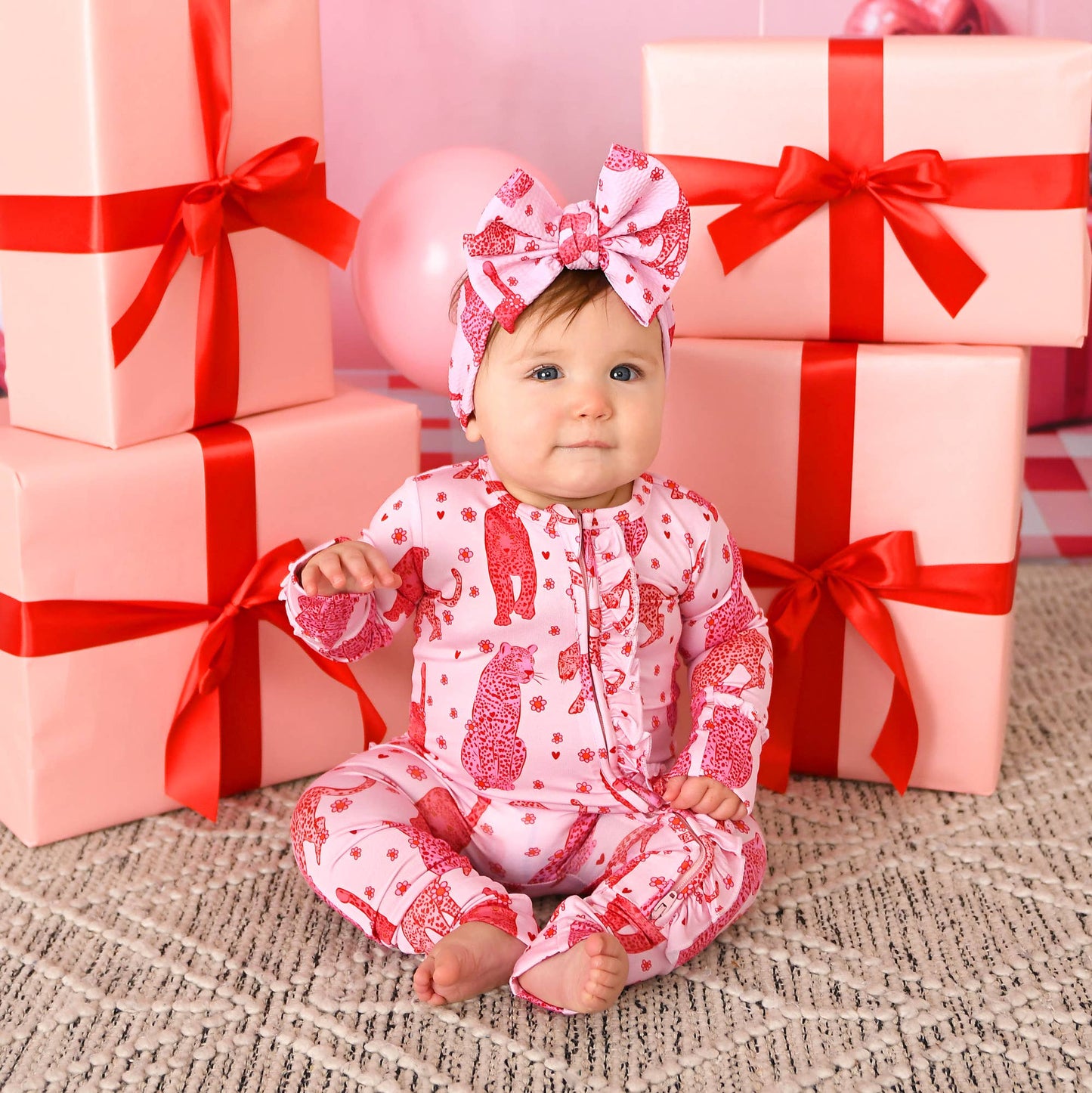 Cambrie RUFFLE ZIP Valentines Day Bamboo 1PC Two Way Zipper