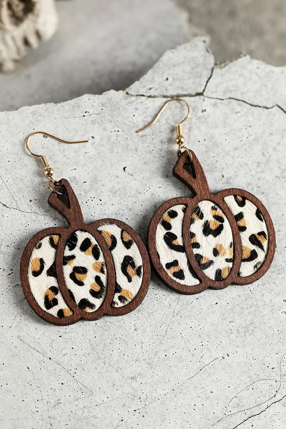 Multicolour Animal Print Pumpkin Shape Drop Earrings Dear-Lover Dropshipping
