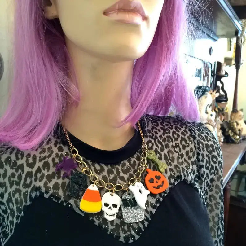 Halloween Charm Necklace I'm Your Present
