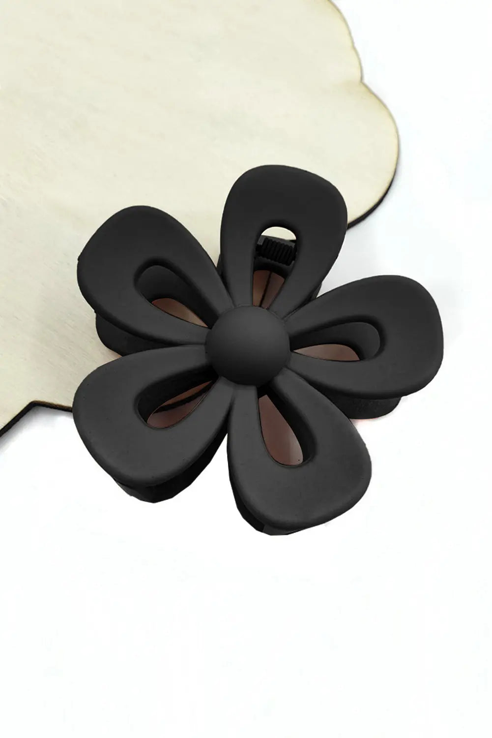 Black Sweet Hollowed Flower Shape Claw Clip Dear-Lover Dropshipping