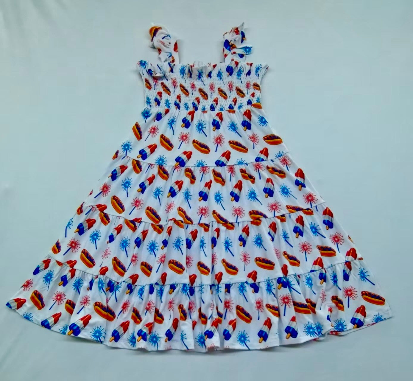 Bamboo girls Freedom & Food Beach Day Dress - WILL SHIP JUNE 2026