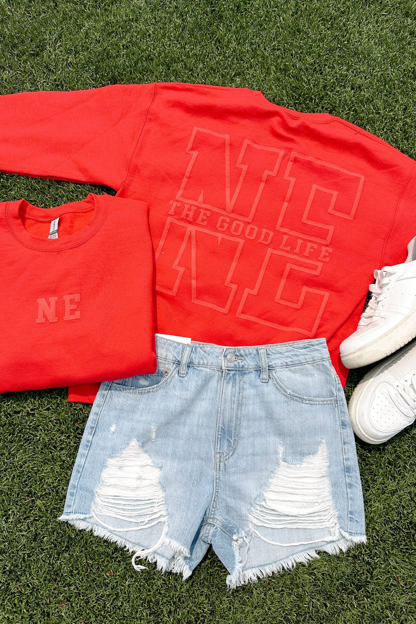 NE Crewneck Sweatshirt - Red