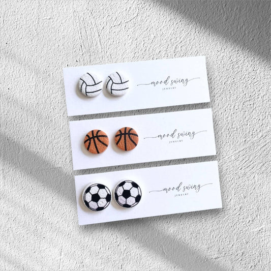 Play Ball Collection | Polymer Clay Studs