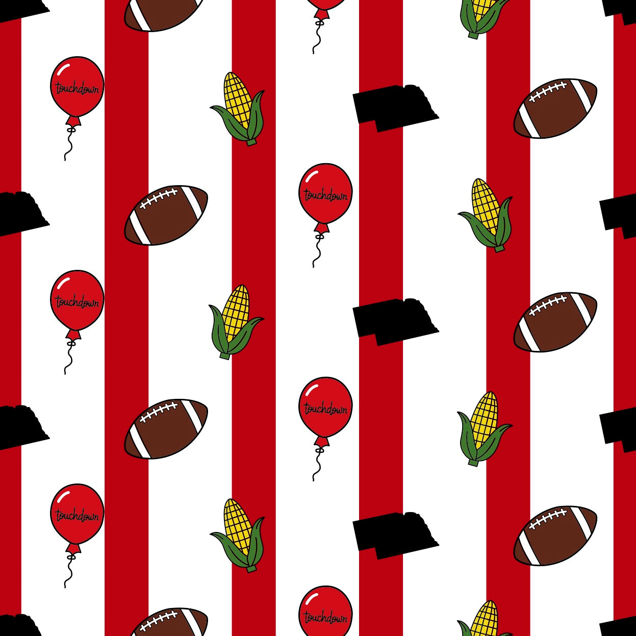 Nebraska football pinstripe bamboo ls dress - PREORDER WILL SHIP IN NOVEMBER